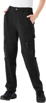 Women's Hiking Cargo Pants Water-Resistant Quick Dry  50+ Travel Camping Work Pants Zipper Pockets