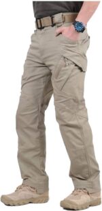 Men's Hiking Tactical Pants Lightweight Cotton Outdoor Military Combat Cargo Trousers