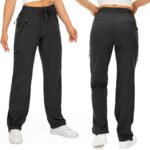 Womens Hiking Pants Quick Dry  50 Travel Golf Safari Lightweight Camping Cargo Pants Zipper Pockets - Image 2