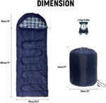 0 Degree Winter Sleeping Bag for Adults, 4 Season Warm Cold Weather Sleeping Bag with Compression Sack for Camping Hiking Backpacking Outdoor Travel - Image 2