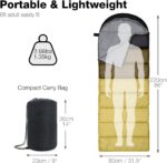 Lightweight Backpacking Sleeping Bag, Waterproof Cold Weather Sleeping Bags, Portable Compact Sleeping Bag for Adults Winter Camping Hiking Hunting - Image 2