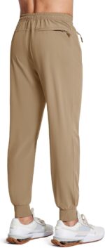 Hiking Pants for Men Lightweight Athletic Pants Quick Dry with Zipper Pockets Running Track Workout Pants - Image 2