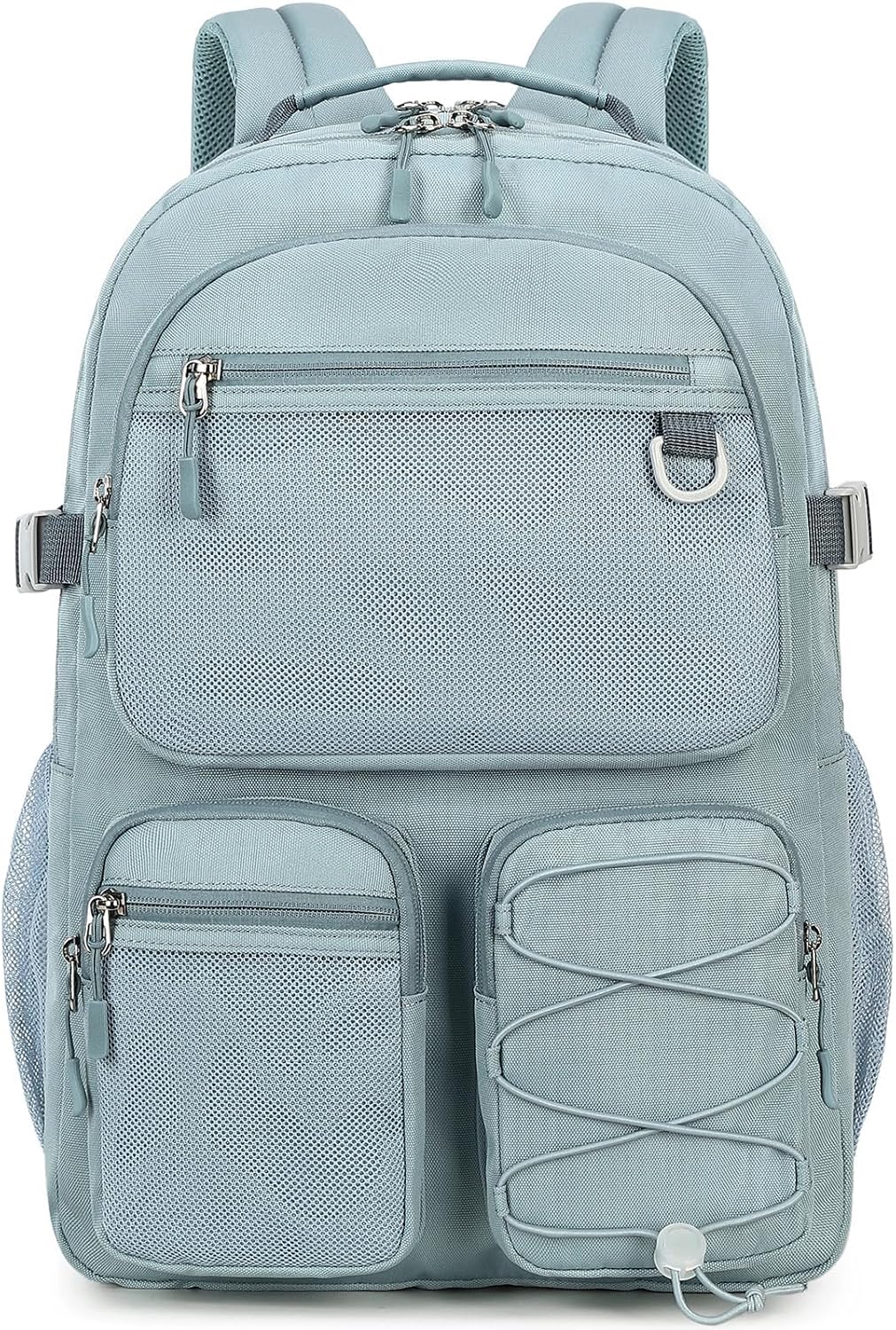 815WDTS0JjL._AC_SL1500_.jpg Water Resistant Backpack with Mulitiple Pockets for School Travel Outdoor College, 15.6 inch Laptop Daypack for Men and Women (Blue) - Image 1